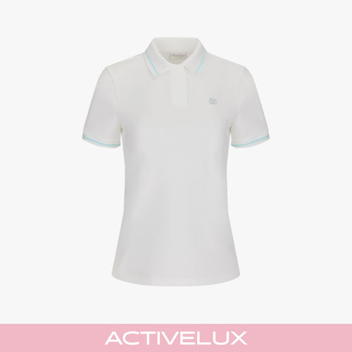 ティッピングポロTシャツ (ホワイト)