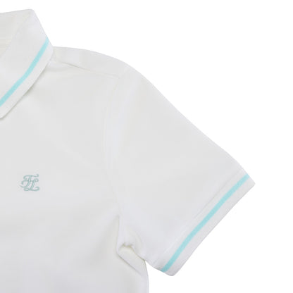 ティッピングポロTシャツ (ホワイト)