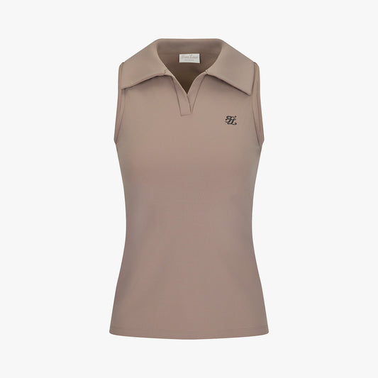 ルーチェホルターノースリーブTシャツ (ココア)