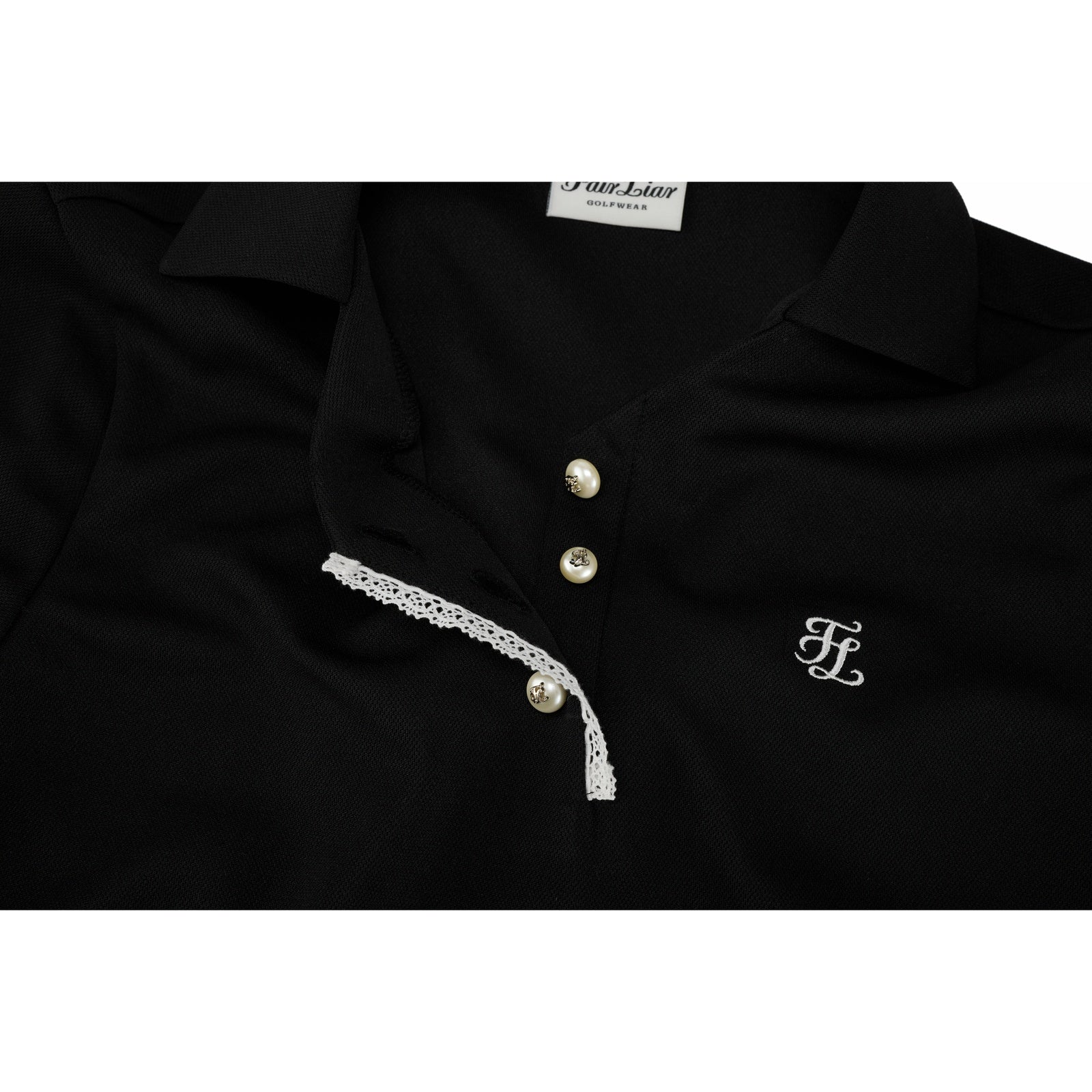 スカーフセットオープンネック7分袖Tシャツ (ブラック) – 【公式