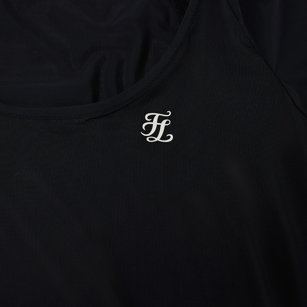 フリル袖冷感インナーTシャツ (ブラック)