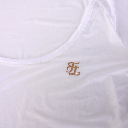 フリル袖冷感インナーTシャツ (ホワイト)