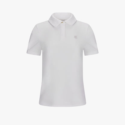 レースカラーパフTシャツ (ホワイト)