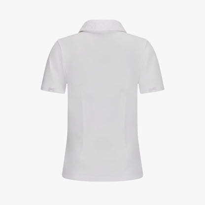 レースカラーパフTシャツ (ホワイト)