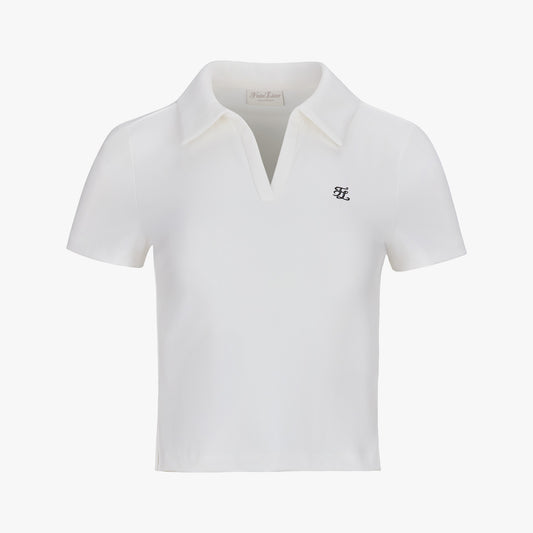 ルーチェクロップ半袖Tシャツ (ホワイト)