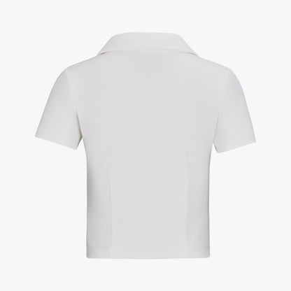 ルーチェクロップ半袖Tシャツ (ホワイト)