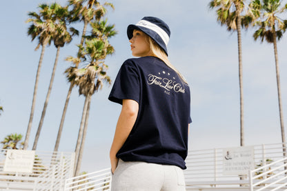 FLC オーバーサイズスターTシャツ (ネイビー)