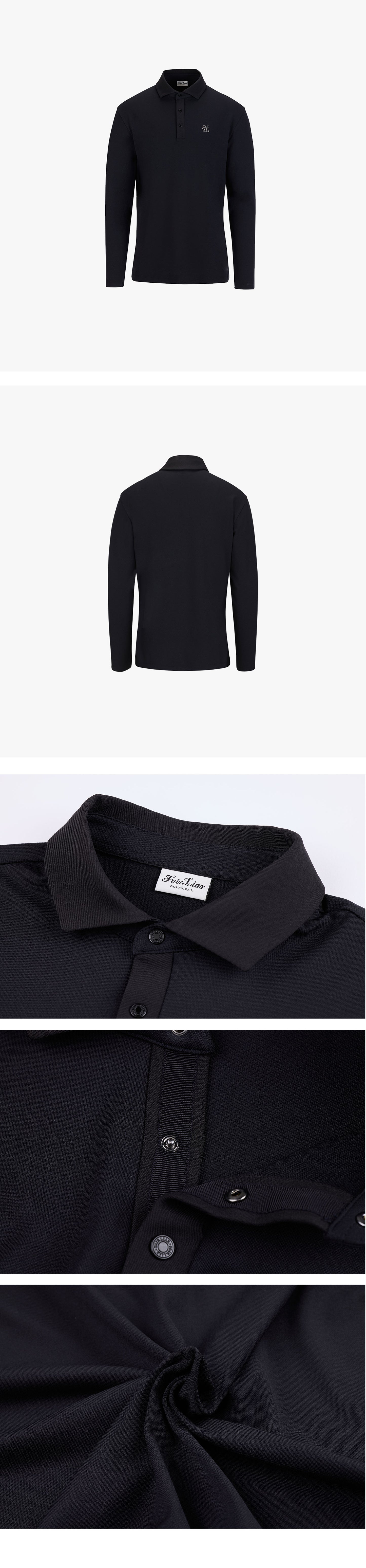 メンズ ウーヴンカラーTシャツ