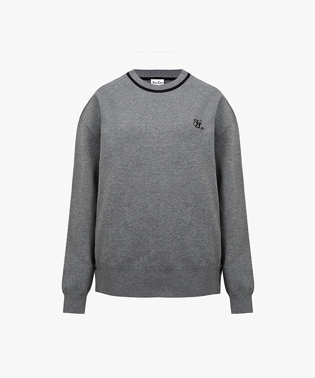 メンズ ラウンドネックニット