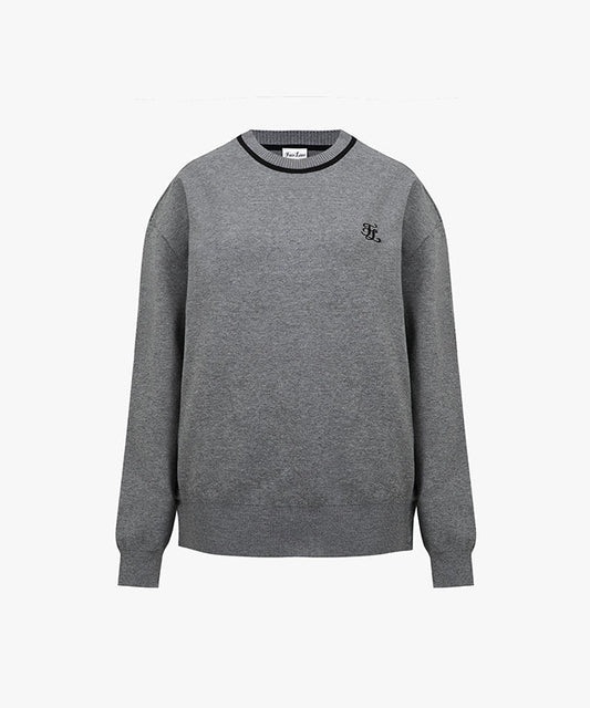 メンズ ラウンドネックニット