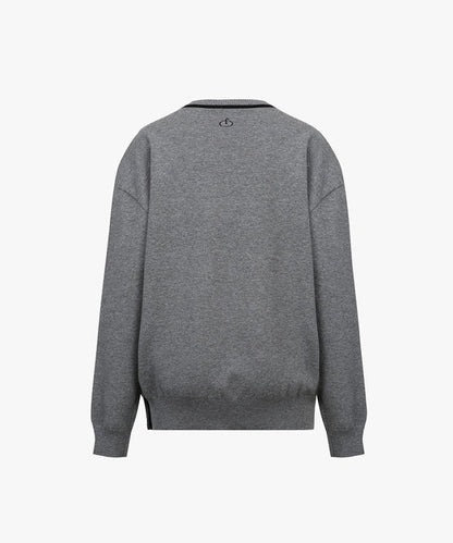 メンズ ラウンドネックニット