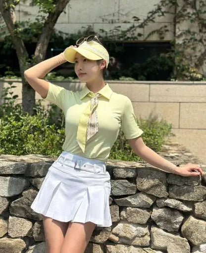 ギンガムスカーフセットTシャツ