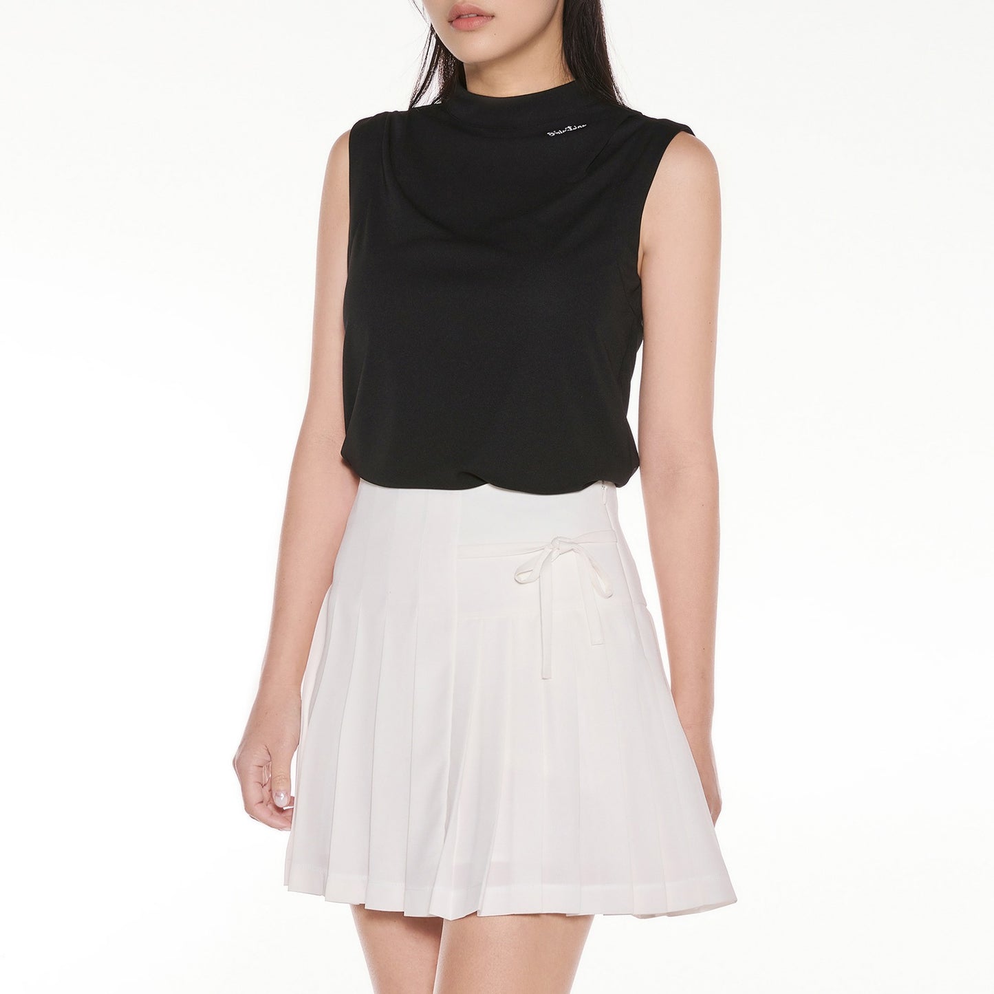 25SS アンバランスプリーツスカート