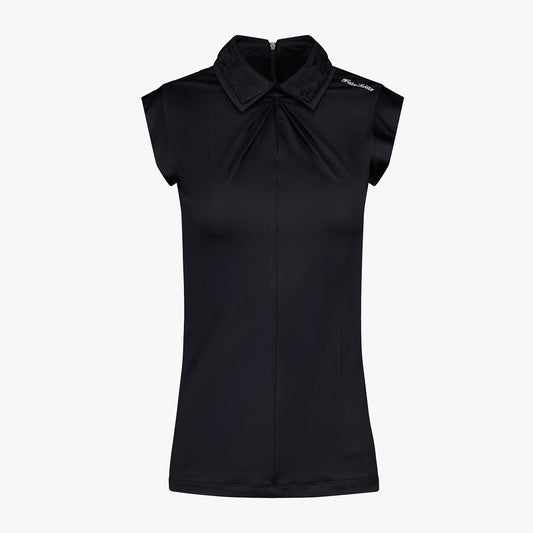 25SS フロントシャーリングノースリーブTシャツ