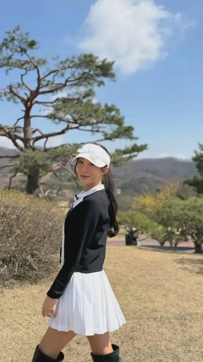 25SS レースリボンノースリーブニット