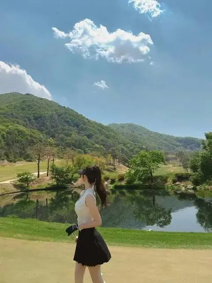 25SS ノースリーブVネックニットベストカーディガン