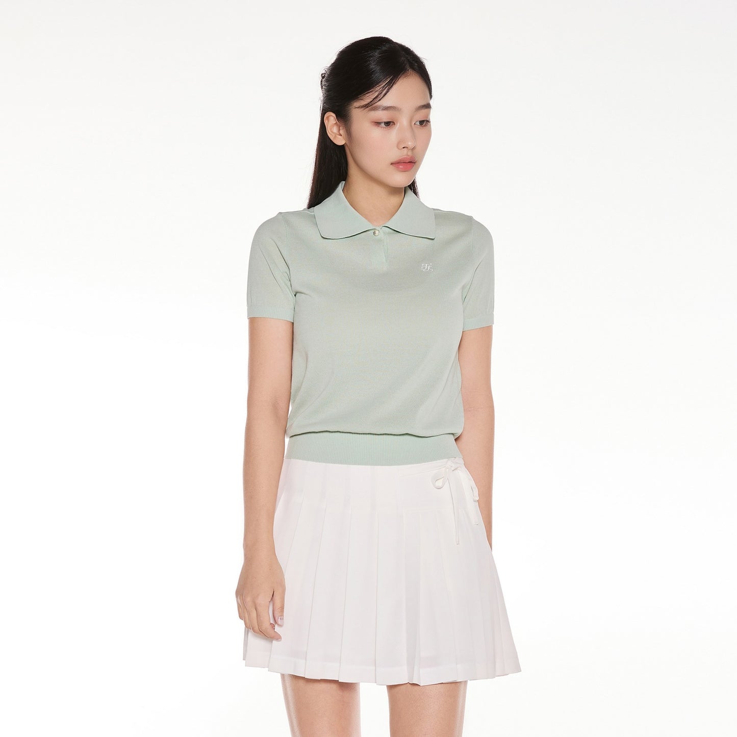 25SS パールポイント半袖ニット