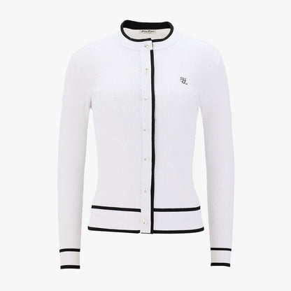 【RE-ORDER】ドットリブカーディガン