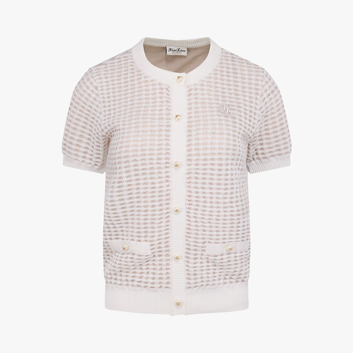 【RE-ORDER】ギンガム半袖ニット