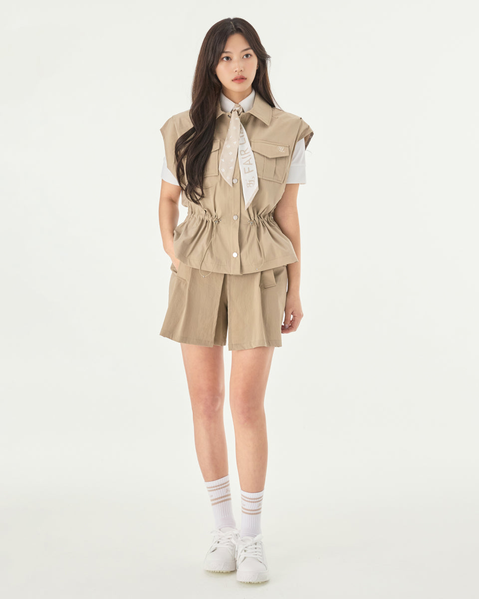 25SS バイカラークロップドニット