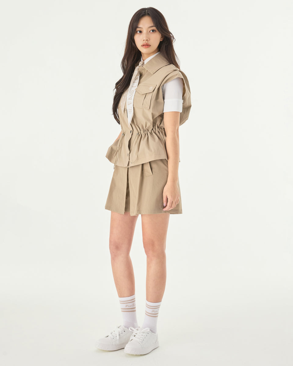 25SS バイカラークロップドニット