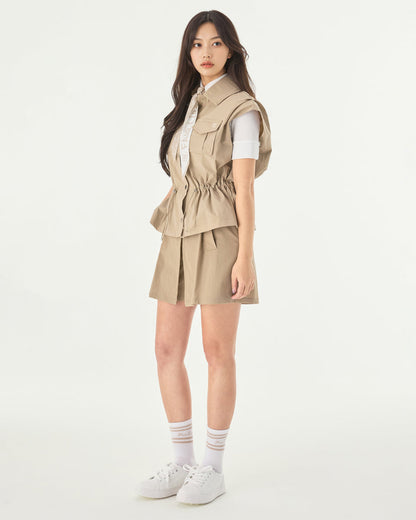 25SS バイカラークロップドニット