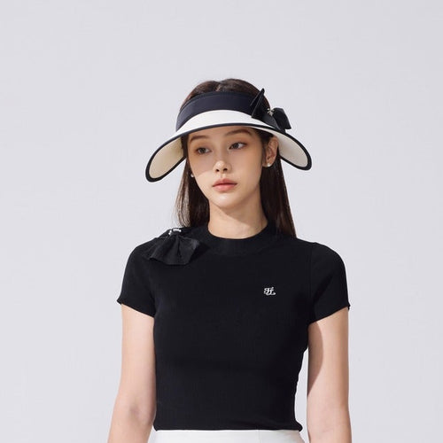 リボンブリムバイザー (クリーム)