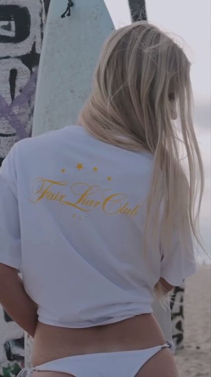 FLC オーバーサイズスターTシャツ (ホワイト)